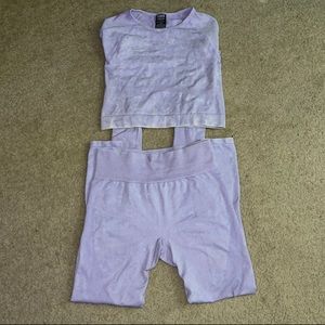 PINK Seamless Leggings and Long Sleeve